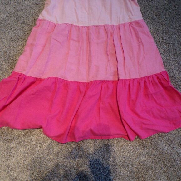 j crew linen blend tiered dress 10 - Picture 5 of 13